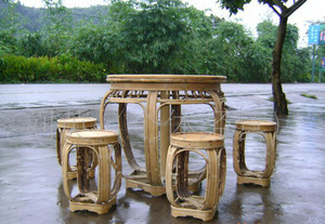 【直销上海世博会竹家具制作工艺大师的作品:仿古大圆桌等竹木制品】价格_厂家_图片 -